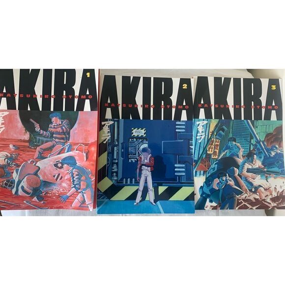 Manga Other - AKIRA Volumes 1-3🔥 Graphic Novels, Manga by Katsuhiro Otomo (First Ed., 2000)